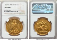 Victoria gold 5 Pounds 1887 MS60 Prooflike NGC, KM769, S-3864. AGW 1.1775 oz.

HID09801242017

© 2020 Heritage Auctions | All Rights Reserved