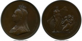 Victoria bronzed-copper Specimen "International Medical Congress" Medal 1881 SP64 PCGS, Eimer-1683, BHM-3110. 77mm. By L.C. Wyon & Tenniel. VICTORIA Q...