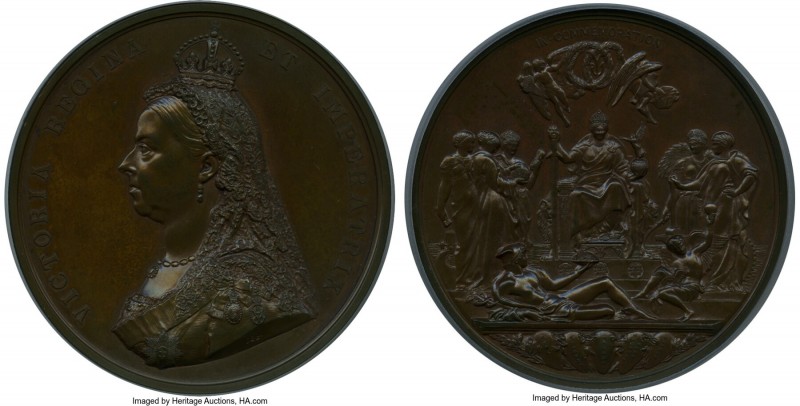 Victoria bronzed-copper Specimen "Golden Jubilee" Medal 1887 SP64 PCGS, Eimer-17...