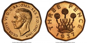George VI Proof 3 Pence 1937 PR66 PCGS, KM849, S-4112. Nickel-brass. 

HID09801242017

© 2020 Heritage Auctions | All Rights Reserved