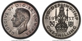 George VI Proof Shilling 1937 PR65 PCGS, KM854, S-4038. Scottish Reverse. Dressed in a pewter and argent veil. 

HID09801242017

© 2020 Heritage A...