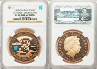 Elizabeth II gold Proof "Olympics" 5 Pounds 2009 PR69 Ultra Cameo NGC, KM1121b. Countdown to Olympics -swimmer. AGW 1.1771 oz.

HID09801242017

© ...