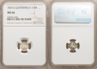 Ferdinand VII 1/4 Real 1821-G MS66 NGC, Nueva Guatemala mint, KM72. Brilliant little gem with reflective fields and frosted devices. 

HID0980124201...