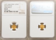 Vijayanagar. Hari Hara II gold 1/2 Pagoda ND (1377-1404) MS68 NGC, Fr-350, Mitch-878. Lustrous fields, bold detail and honey-golden color. 

HID0980...