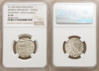 British India. Bombay Presidency 4-Piece Lot of Certified Assorted Rupees NGC, 1) Rupee FE 1238 (1828) - XF40 2) Rupee FE 1230-1244 (1820-1834) - AU53...