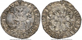 Naples & Sicily. Robert d'Anjou Gigliato ND (1309-1343) MS64 NGC, MIR-28. 28mm. 3.96gm. 

HID09801242017

© 2020 Heritage Auctions | All Rights Re...