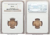 British Colony. Victoria Farthing 1887 MS65 NGC, Heaton mint, KM15. Champagne hues abound on this flashy gem.

HID09801242017

© 2020 Heritage Auc...
