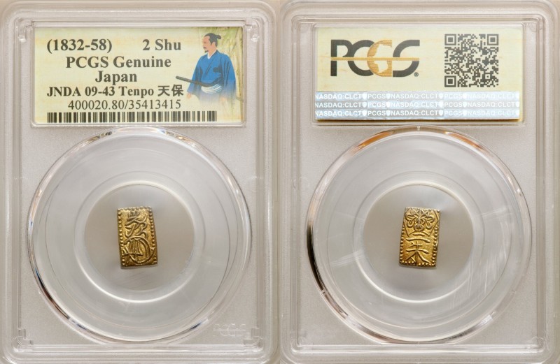 4-Piece Lot of Certified Assorted Issues Genuine PCGS, 1) Tempo gold 2 Shu ND (1...