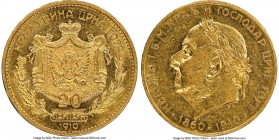 Nicholas I gold 20 Perpera 1910 AU55 NGC, KM11. One year type. Reflective semi-prooflike surfaces. 

HID09801242017

© 2020 Heritage Auctions | Al...