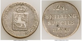 Carl XIV 24 Skilling 1823-IGP About VF, Kongsberg mint, KM296. 23mm. 5.69gm. 

HID09801242017

© 2020 Heritage Auctions | All Rights Reserved