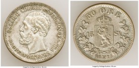 Oscar II 50 Ore (15 Skilling) 1875 Good VF, Kongsberg mint, KM346. 22.0mm. 4.97gm. 

HID09801242017

© 2020 Heritage Auctions | All Rights Reserve...