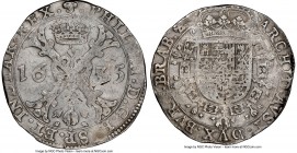 Brabant. Philip IV Patagon 1635 XF Details (Cleaned) NGC, Brussels mint, angel mm, KM53.1, Dav-4462. 

HID09801242017

© 2020 Heritage Auctions | ...