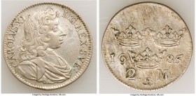 Carl XI 2 Mark 1685 VF (Surface Hairlines), KM282, AAH-141. 30.7mm. 9.78gm. 

HID09801242017

© 2020 Heritage Auctions | All Rights Reserved
