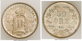 Oscar II 50 Ore 1880-EB UNC (Residue), KM740. 21.8mm. 5.04gm. 

HID09801242017

© 2020 Heritage Auctions | All Rights Reserved