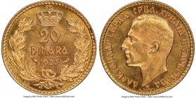 Alexander I gold 20 Dinara 1925 MS65 NGC, Paris mint, KM7. AGW 0.1867 oz. 

HID09801242017

© 2020 Heritage Auctions | All Rights Reserved