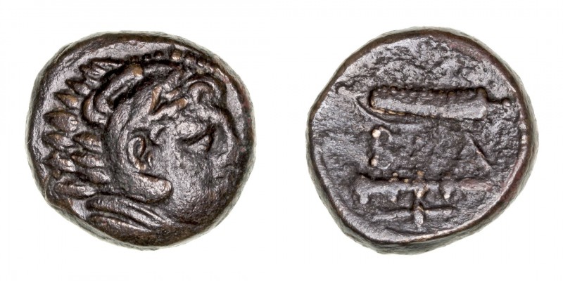 Monedas Antiguas
Reino Macedonio
Alejandro Magno
AE-16. (336-323 a.C.). Ceca ...