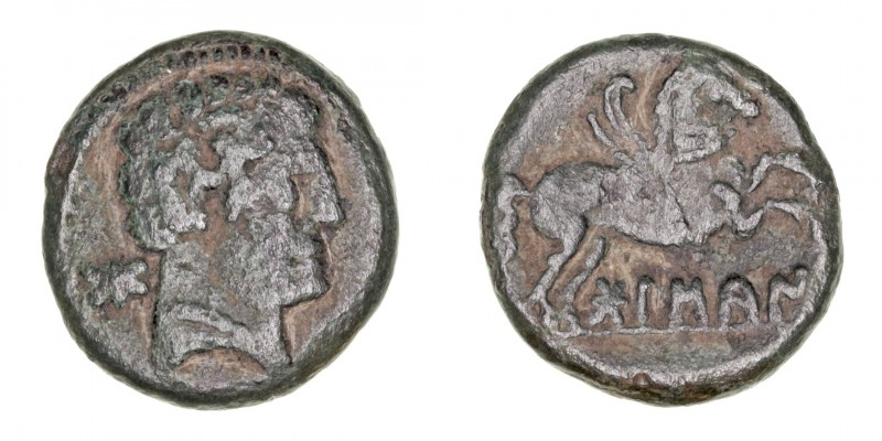 Monedas de la Hispania Antigua
Bolscan, Huesca
Semis. AE. (Entre 180-20 a.C.)....