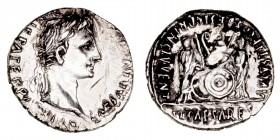 Imperio Romano
Augusto
Denario. AR. Lugdunum. (27 a.C.-14 d.C.). R/Cayo y Lucio césares. Símpulo, lítuus y escudos, alrededor ley. 3.81g. FFC.25. RI...