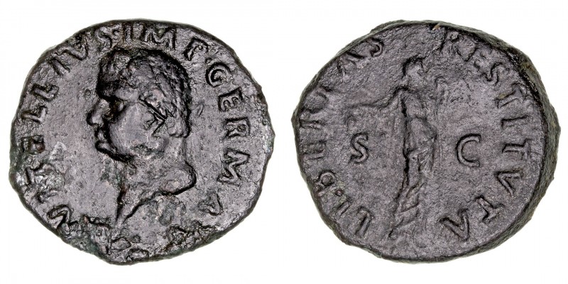 Imperio Romano
Vitelio
As. AE. Tarraco. (69). R/LIBERTAS RESTITVTA. S.C. Liber...