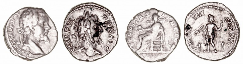 Imperio Romano
Septimio Severo
Denario. AR. (193-211). Lote de 2 monedas. MBC-...