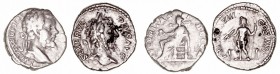Imperio Romano
Septimio Severo
Denario. AR. (193-211). Lote de 2 monedas. MBC- a BC.