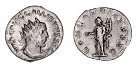 Imperio Romano
Galieno
Antoniniano. VE. Roma. (253-268). R/CONCORDIA EXERC. 3.01g. RIC.132. BC+.