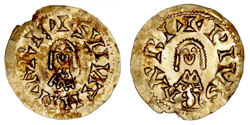 Monedas Visigodas
Suintila
Tremis. AV. Barbi. (621-631). A/Busto de frente, +S...