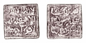 Monedas Árabes
Imperio Almohade
Anónima
Dírhem. AR. Fez. 1.52g. V.2107. Sucia. (BC).