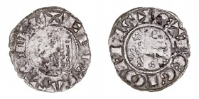 Monedas Medievales
Corona Castellano Leonesa
Fernando IV
Dinero. VE. Toledo. Con T bajo el castillo. 0.74g. AB.326. BC+/MBC.