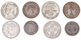 Monedas Extranjeras
Lotes de Conjunto
Lote de 4 monedas. CuNi/AE. Ceilán Cent 1892, Congo Belga 50 Céntimos 1927, Estados Unidos Cent 1864 y Hong Ko...