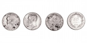 Monedas Extranjeras
Bélgica
50 Céntimos. AR. Lote de 2 monedas. 1911 y 1914. KM.70. Manchitas. (MBC-).