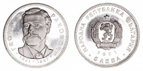 Monedas Extranjeras
Bulgaria
5 Leva. AR. 1971. 150 Aniversario del nacimiento de Georgi S. Rakovski. 20.66g. KM.79. Mantienen suave pátina y alguna ...