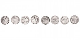 Monedas Extranjeras
Chile
10 Centavos. AR. Lote de 4 monedas. 1913, 1915, 1918 y 1920 (CuNi). KM.156.2, 156.3 y 166. MBC+ a MBC-.
