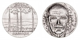 Monedas Extranjeras
Finlandia
10 Markkaa. AR. 1975. 75 Aniversario del nacimiento del Presidente Kekkonen. 23.76g. KM.54. EBC.