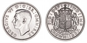 Monedas Extranjeras
Gran Bretaña Jorge VI
Corona. AR. 1937. 28.31g. KM.857. MBC+.