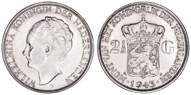 Monedas Extranjeras
India Holandesa Guillermina
2 1/2 Gulden. AR. 1943. 24.98g. KM.331. Rayitas. (EBC-/EBC).