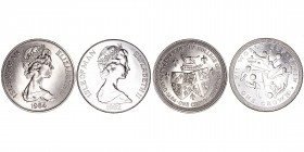 Monedas Extranjeras
Isla de Man Isabel II
Corona. Cuproníquel. Lote de 2 monedas. 1982 y 1984. KM.93 y 124. EBC a MBC+.