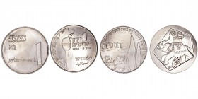 Monedas Extranjeras
Israel
Lira. Cuproníquel. Lote de 2 monedas. 1960 50th Anniversary of Deganya y 1961 Maccabees. KM.28 y 34. EBC a EBC-.
