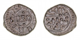 Monedas Extranjeras
Italia
Folaro. AE. Estados Italianos, Messina o Palermo. Tancredi (1190-1194). Ley latina y árabe. 1.96g. Spahr 139. (MBC+).