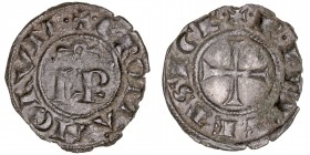 Monedas Extranjeras
Italia
Dinero. VE. Estados Italianos, Messina o Brindisi. Federico II (1245). 0.76g. Spahr. Escasa. (MBC/MBC+).