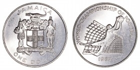 Monedas Extranjeras
Jamaica Isabel II
Dólar. Cuproníquel. 1982. Mundial de Fútbol '82. 16.17g. KM.96. MBC+.