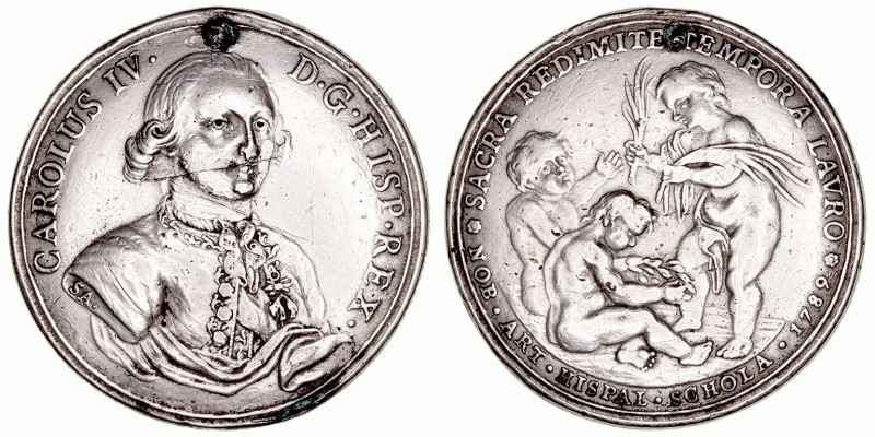 Medallas
Carlos IV
Medalla. AE. Proclamación en la Academia de la Nobles Artes...