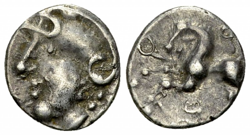 Aedui AR Quinarius, c. 80-50 BC 

Celtic Gaul, Aedui. AR Quinarius (12-13 mm, ...