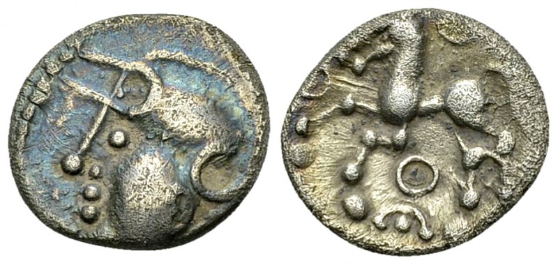 Aedui AR Quinarius, c. 80-50 BC 

Celtic Gaul, Aedui. AR Quinarius (13-14 mm, ...