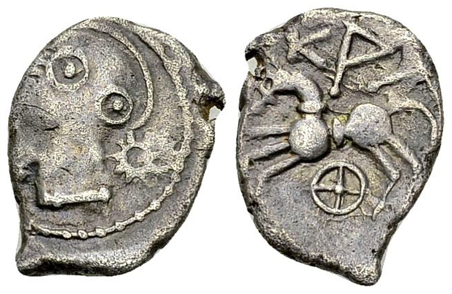 Aedui AR Quinarius, c. 80-50 BC, Kaletedou 

Celtic, Central Europe. Aedui. AR...