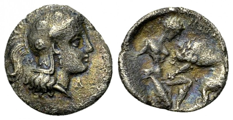 Tarentum AR Diobol, c. 325-280 BC 

Calabria, Tarentum. AR Diobol (12 mm, 1.03...