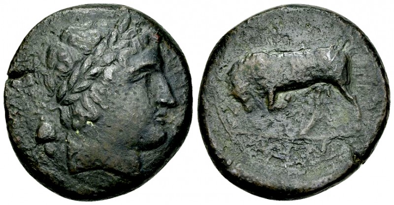 The Mamertinoi AE Quadruple unit, c. 288-278 BC 

Sicily, The Mamertinoi. AE Q...