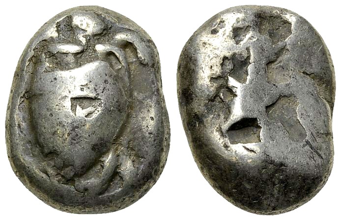 Aegina AR Stater, c. 525-475 BC 

Aegina, Island off Attica. AR Stater (15-19 ...