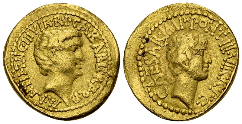 Marcus Antonius with Octavianus Aureus, RRR

Marcus Antonius. Aureus (20-21 mm...