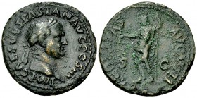 Vespasianus AE As, Aequitas reverse 

Vespasianus ( 69-79 AD). AE As (28 mm, 11.37 g), Rome, 71.
Obv. IMP CAES VESPASIAN AVG COS III, Laureate head...